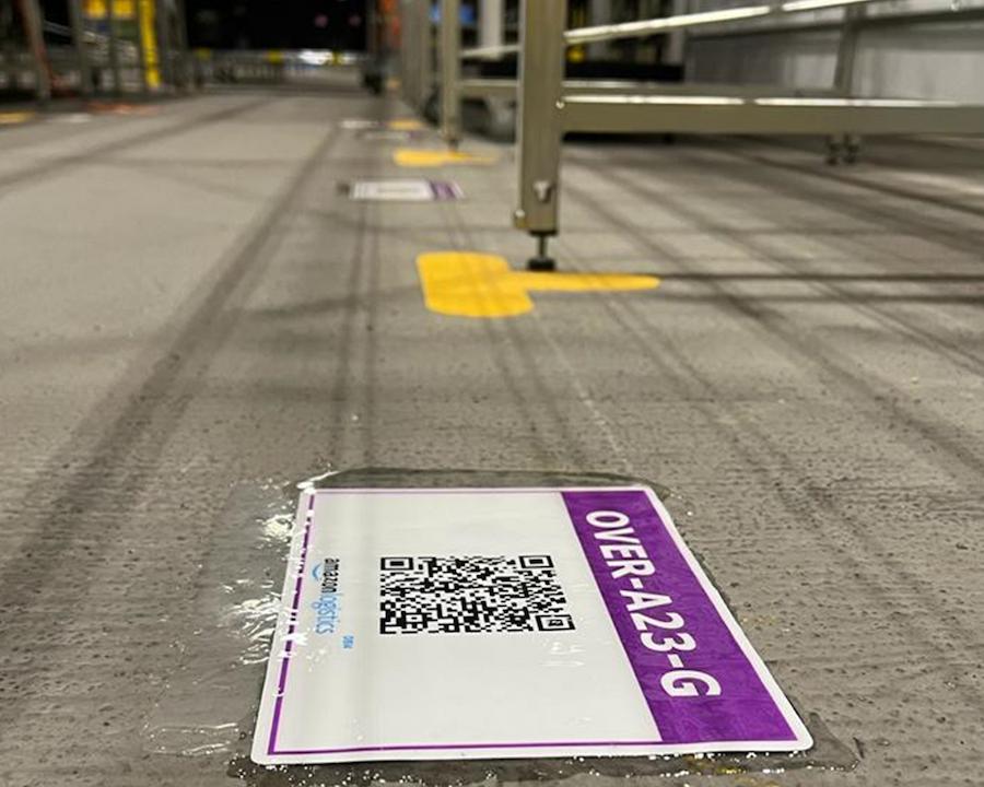 Amazon logistics floor markings